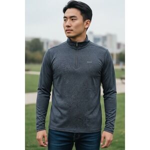 Calvin Klein Long Sleeve‎ Quarter Zip Gray Size L